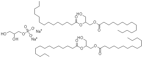 CAS 登录号:116870-30-5, 2,3-二羟基丙基磷酸酯钠盐 3-羟基-1,2-丙烷二基二(十四烷酸)酯
