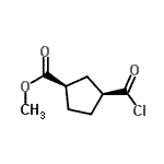 CAS 登录号：116940-83-1， 甲基(1R,3S)-3-(氯甲酰基)环戊烷羧酸酯