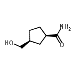 CAS 登录号：116940-85-3， (1R,3S)-3-(羟基甲基)环戊烷甲酰胺