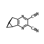 CAS 登录号：116996-91-9， 6,7-二氢-5H-5,6,7-(甲烷三基)环戊二烯并[b]吡嗪-2,3-二甲腈