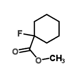 CAS 登录号：117169-32-1， 甲基1-氟环己甲酸酯