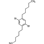 CAS 登录号：117635-21-9， 1,4-二溴-2,5-二己基苯