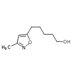 CAS 登录号：118276-21-4， 5-(3-甲基-1,2-恶唑-5-基)-1-戊醇