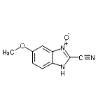 CAS 登录号：118807-85-5， 5-甲氧基-1H-苯并咪唑-2-甲腈3-氧化物