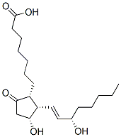 CAS 登录号：119314-69-1， 7-[(1R,2S,3R)-3-羟基-2-[(E,3S)-3-羟基辛-1-烯基]-5-氧代-环戊基]庚酸