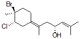 CAS 登录号：119736-69-5， (4R,6E)-6-[(3S,4S)-4-溴-3-氯-4-甲基环己亚基]-2-甲基庚-2-烯-4-醇
