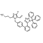 CAS 登录号：120568-18-5， 2-丁基-4-氯-1-{[2'-(1-三苯甲基-1H-四唑-5-基)-4-联苯基]甲基}-1H-咪唑-5-甲醛