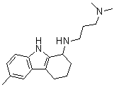 CAS 登录号:121593-92-8, N,N-二甲基-N'-(6-甲基-2,3,4,9-四氢-1H-咔唑-1-基)-1,3-丙烷二胺
