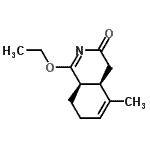 CAS 登录号：122490-25-9， (4aR,8aR)-1-乙氧基-5-甲基-4A,7,8,8A-四氢-3(4H)-异喹啉酮