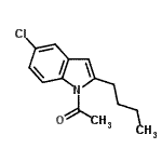 CAS 登录号：123028-39-7， 1-(2-丁基-5-氯-1H-吲哚-1-基)乙酮