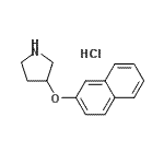 CAS 登录号：127342-10-3， 3-(2-萘基氧基)吡咯烷盐酸盐(1:1)