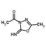 CAS 登录号：127351-20-6， 1-(2-亚氨基-5-甲基-1,3,4-恶二唑-3(2H)-基)乙酮