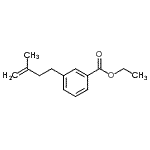 CAS 登录号：127356-56-3， 乙基3-(3-甲基-3-丁烯-1-基)苯甲酸酯