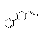 CAS 登录号：128561-99-9， 顺式-2-苯基-5-乙烯基-1,3-二恶烷