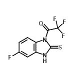CAS 登录号：128691-98-5， 2,2,2-三氟-1-(5-氟-2-硫代-2,3-二氢-1H-苯并咪唑-1-基)乙酮