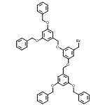 CAS 登录号：129536-41-0， 1,1'-{[5-(溴甲基)-1,3-亚苯基]二(氧基亚甲基)}二[3,5-二(苄氧基)苯]