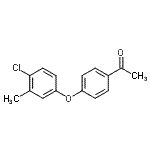 CAS 登录号：129644-20-8， 1-[4-(4-氯-3-甲基苯氧基)苯基]乙酮