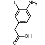 CAS 登录号：133178-71-9， (4-氨基-3-碘苯基)乙酸
