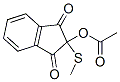 CAS 登录号：13364-81-3， 2-(乙酰氧基)-2-(甲硫基)-1H-茚-1,3(2H)-二酮