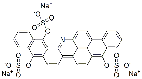 CAS 登录号：13390-52-8， 三钠蒽并[2,1,9-mna]萘并[2,3-h]吖啶-5,10,15-三基三(硫酸盐)