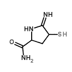 CAS 登录号：134642-87-8， 5-氨基-4-硫基-3,4-二氢-2H-吡咯-2-甲酰胺