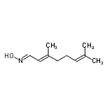 CAS 登录号：13478-48-3， (1E,2E)-N-羟基-3,7-二甲基-2,6-辛二烯-1-亚胺