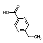 CAS 登录号：13534-75-3， 5-乙基吡嗪-2-羧酸