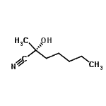 CAS 登录号：135362-75-3， (2R)-2-羟基-2-甲基庚烷腈