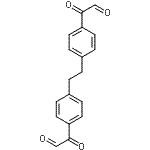 CAS 登录号：135529-34-9， 2,2'-(1,2-乙二基二-4,1-亚苯基)二(氧代乙醛)