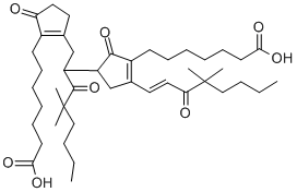 CAS 登录号：135608-06-9， 7-[2-[2-[4-[(E)-4,4-二甲基-3-氧代辛-1-烯基]-3-(7-羟基-7-氧代庚基)-2-氧代-1-环戊-3-烯基]-4,4-二甲基-3-氧代辛基]-5-氧代-1-环戊烯基]庚酸