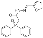 CAS 登录号:135689-14-4, 2-二(苯基)磷酰-N-(噻吩-2-基亚甲基氨基)乙酰胺