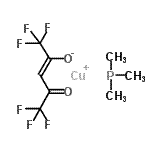CAS 登录号：135707-05-0， 铜(1+)(2Z)-1,1,1,5,5,5-六氟-4-氧代-2-戊烯-2-醇-三甲基膦(1:1:1)