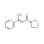 CAS 登录号：13636-72-1， (2Z)-3-羟基-3-苯基-1-(1-吡咯烷基)-2-丙烯-1-硫酮