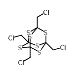 CAS 登录号：13639-09-3， 1,3,5,7-四(氯甲基)-2,4,6,8,9,10-己硫杂三环[3.3.1.1<sup>3,7</sup>]癸烷