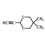 CAS 登录号：136831-03-3， 2-乙炔基-5,5-二甲基-1,3-二恶烷