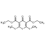 CAS 登录号：13700-78-2， 二乙基2,6-二(甲硫基)-4-氧代-4H-噻喃-3,5-二羧酸酯