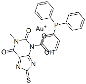 CAS 登录号:137025-15-1, 8-硫代茶碱酸酯-三苯基膦金(I)