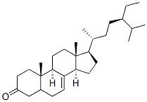 CAS 登录号：137567-08-9， (5R,9R,10S,13R,14R,17R)-17-[(2R,5R)-5-乙基-6-甲基庚烷-2-基]-10,13-二甲基-1,2,4,5,6,9,11,12,14,15,16,17-十二氢环戊烯并[a]菲-3-酮