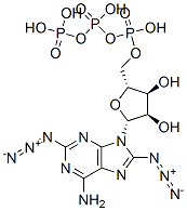 CAS 登录号：137705-53-4， [(2R,3S,4R,5R)-5-(6-氨基-2,8-二叠氮基嘌呤-9-基)-3,4-二羟基四氢呋喃-2-基]甲基(羟基-膦酰氧基磷酰)磷酸氢酯