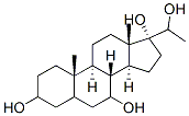 CAS 登录号：137767-50-1， (3S,5R,7R,8R,9S,10S,13S,14S,17R)-17-(1-羟基乙基)-10,13-二甲基-1,2,3,4,5,6,7,8,9,11,12,14,15,16-十四氢环戊烯并[a]菲-3,7,17-三醇