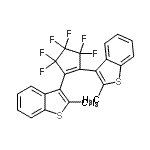 CAS 登录号：137814-07-4， 3,3'-(3,3,4,4,5,5-六氟-1-环戊烯-1,2-二基)二(2-甲基-1-苯并噻吩)