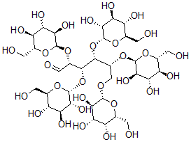 CAS 登录号：137815-01-1， (2R,3S,4R,5R)-2,3,4,5,6-五[[(2R,3R,4S,5S,6R)-3,4,5-三羟基-6-(羟基甲基)四氢吡喃-2-基]氧基]己醛