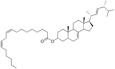 CAS 登录号：138349-20-9， [(3S,9R,10S,13R,14R,17R)-17-[(E,2R,5R)-5,6-二甲基庚-3-烯-2-基]-10,13-二甲基-2,3,4,5,6,9,11,12,14,15,16,17-十二氢-1H-环戊二烯并[a]菲-3-基](9E,12E)-十八碳-9,12-二烯酸酯