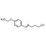 CAS 登录号：138736-59-1， 3-[(E)-(4-乙氧基苄亚基)氨基]-1-丙醇