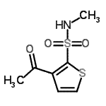 CAS 登录号：138891-01-7， 3-乙酰基-N-甲基-2-噻吩磺酰胺