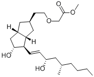 CAS 登录号：139403-31-9， 2-[2-[(3aS,4R,5R,6aS)-5-羟基-4-[(E,3S,5S)-3-羟基-5-甲基壬-1-烯基]-1,2,3,3a,4,5,6,6a-八氢戊搭烯-2-基]乙氧基]乙酸甲酯