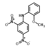 CAS 登录号：14038-08-5， N-(2-甲氧基苯基)-2,4-二硝基苯胺