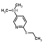 CAS 登录号：140687-67-8， 5-(二甲基硅烷基)-2-(乙硫基)吡啶