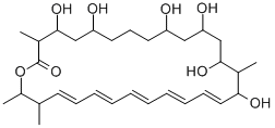 CAS 登录号:141443-39-2, (17Z,19Z,21Z,23Z,25Z)-4,6,10,12,14,16-六羟基-3,15,27,28-四甲基-1-氧杂环二十八碳-17,19,21,23,25-五烯-2-酮