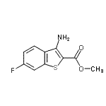 CAS 登录号：142363-99-3， 甲基3-氨基-6-氟-1-苯并噻吩-2-羧酸酯